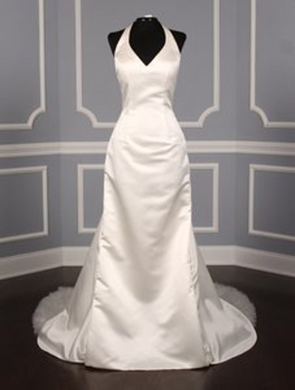 ST PUCCHI Bridal Wedding Dress Lillian Z293 Halter Fit Flare Sleeveless $3.95K